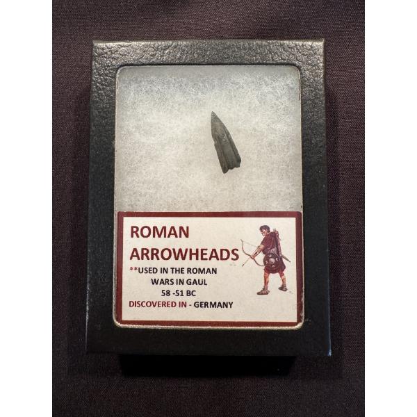 58-51 BC Roman Empire Arrowhead - Used In Roman Wars In Gual In Display Box - Mint