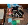 Image 1 : Awesome Basket With New Party Picks, Fan, New Shower Scrubbies, Chop Sticks, Candles & More