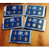 Image 2 : 5 Sets US Mint 50 State Quarters Proof Sets - 2002, 04, 05, 07, 08  With COA's  $6.25 Face Val. 