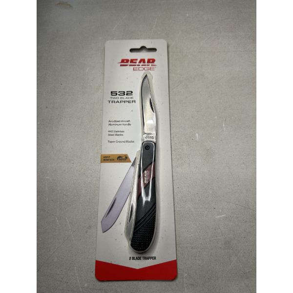 Bear Edge 532 Two Blade Trapper Folding Knife