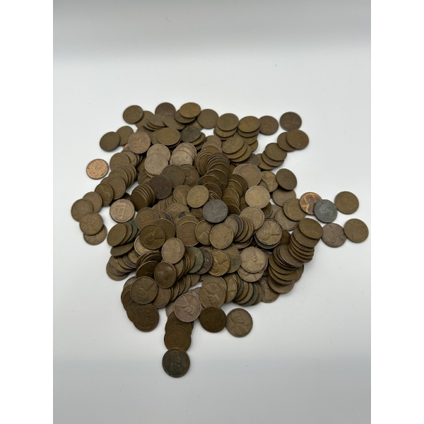 Large Lot of Unsearched Wheat Pennies - Approx. 300+ Coins