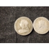 Image 2 : Two Small Foreign Silver Coins - Six Pence & 10 Cents - Both 1800's 