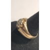 Image 2 : Vintage Men's 14K Yellow Gold Daisy Diamond Cluster Ring - Size 7.5 - Weight: 5.1g