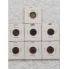 Image 1 : Seven United States Indian Head Pennies Stored in Protective Cardboard Coin Flips - AFV $.07