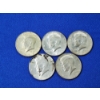 Image 1 : Lot of (5) 40% Silver Kennedy Half Dollars: 1965, 1966, x2-1967, 1968