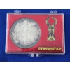 Image 1 : 1996 Silver American Eagle 1 oz .999 Fine Silver in "Superstar" Holder Display