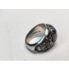 Image 6 : Jostens U.S. Navy Veteran Ring Blue Stone SRD Co. 250 Stainless Military Style Ring