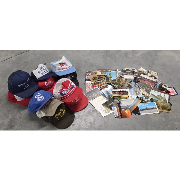 Vintage Hats And Huge Unused Vintage Postcard Collection 