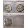 Image 13 : x8 Assorted Years 90% Silver Franklin Half Dollars In Nice Plastic Sleeves FV: $4.00