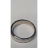 Image 6 : Men's 14K White Gold Wedding Band With Diamond - Size 10.5 - Weight: 8.8g
