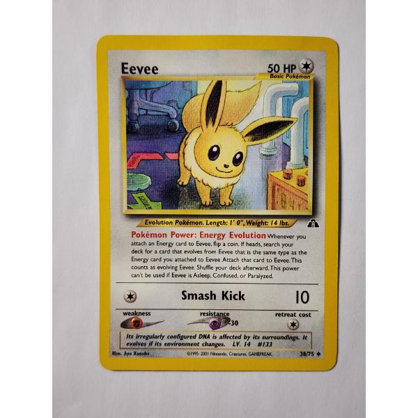 Eevee 38/75 Vintage Pokemon Trading Card