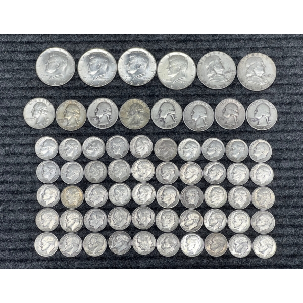 Lot of Assorted 90% Silver U.S. Coins - $10 Face Value