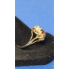 Image 3 : Women's 14K Gold With Diamonds & Oval Pink Sapphire Ring - Size 10- Weight: 4.3g