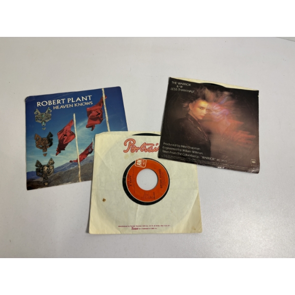 3 Small Records - Robert Plant Heaven Knows - Bryan Adams - Cuts Like A knife - Scandal Ft. 