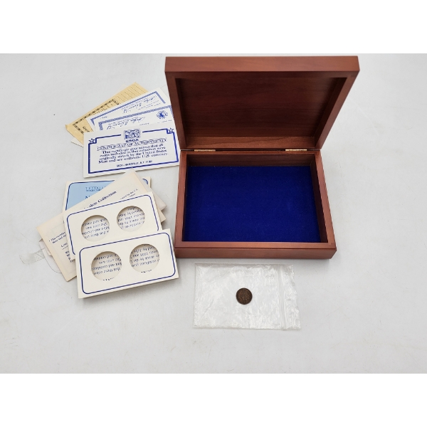 Nice Presidential Display/Storage Box and Contents - Includes 1903 Indian Head Cent!
