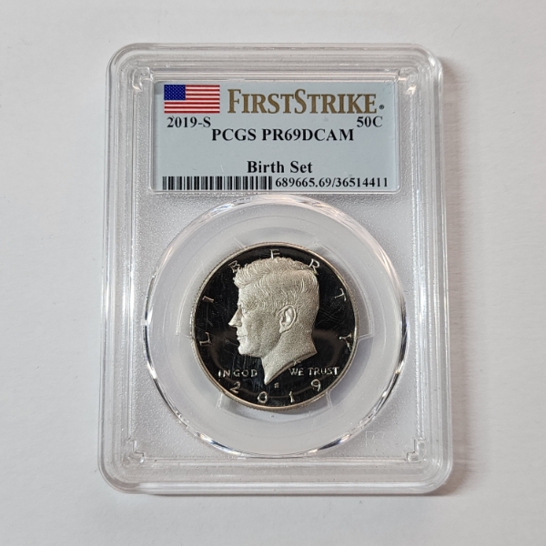 PCGS PF69 DCAM First Strike Birth Set United States 2019-S Kennedy Half Dollar