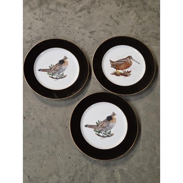  Three Excellent Condition Beautiful 11'' Woodmere Collector Plates 