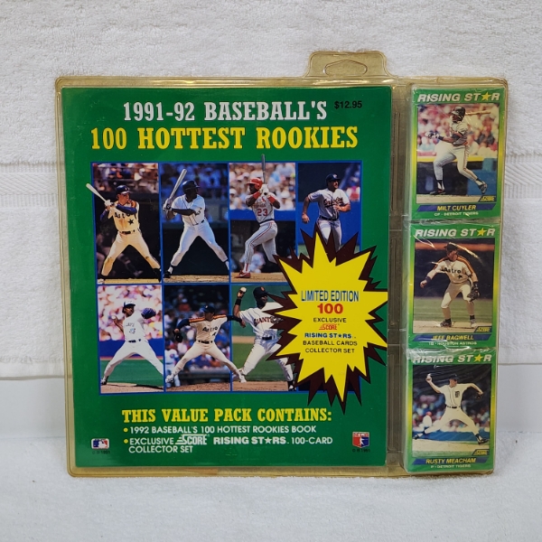 SEALED 1991-92 Baseball's 100 Hottest Rookies by Score Ft. Book & 100 Card Collector Set