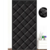 Image 5 : Black Thermal Door Curtain and Black Curtain Rod Set