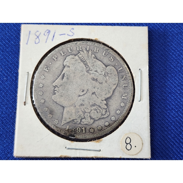 1891-S 90% Silver Morgan Dollar