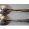 Image 3 : x2 Steiff "Rose" Pattern Sterling Silver Spoons TW: ~63g - See Description