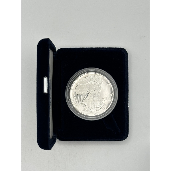 1995 Proof American Silver Eagle with U.S. Mint Box & COA