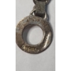 Image 3 : AMPARO Sterling Silver 8" textured Modern Swirl Round Link Toggle Bracelet - Weight: 29.9g 