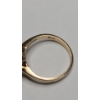 Image 6 : 10K Yellow Gold Semi Mount Emerald Setting & Clear Accent Stones - Size 6.5 - Weight: 2.0g