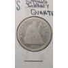 Image 2 : United States 1877-S Seated Liberty 90% Silver Quarter - Good Condition