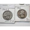 Image 4 : Four 90% Silver U.S. Washington Quarters 1946, 1934, 1947-S, 1946 FV: $1.00