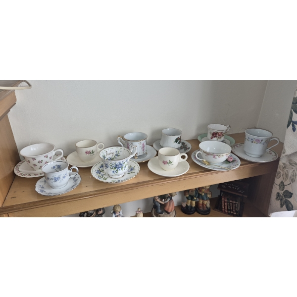 PICKUP IN CANTON - Beautiful, 10 Demitasse Sets All In Excellent Condition 2ND OF 2 SETS