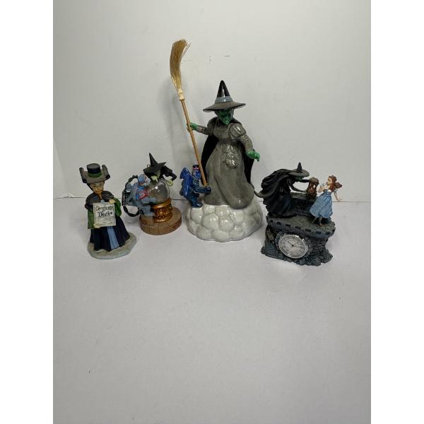 Wizard of Oz Figurines - Wicked Witch of the West - Certifiicate of Death - Flying Monkey 