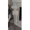Image 1 : Large Mirrored & Beaded Floor Vase For Decorative Display