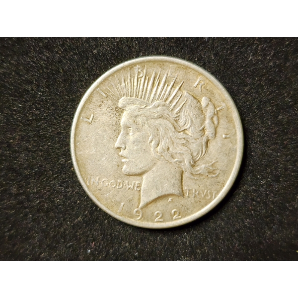 1922 Peace Silver Dollar - 90% Silver Coin