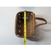 Image 4 : (2) Small Longaberger Handing Baskets w/ Leather Handle