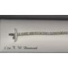Image 2 : Sterling Silver 7" Tennis Bracelet With 1/2 Ct Diamonds - Weight: 8.3g