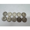 Image 1 : United States 90% Silver Dimes- $1.00 Face Value - Assorted Dates- Wonderful Condition