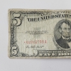 Image 2 : United States Series 1953 Red Seal $5 *STAR NOTE* - Face Value $5.00