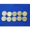 Image 4 : x10 Assorted Years Jefferson Wartime Nickels FV: $0.50