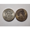 Image 2 : Two United States Kennedy 90% Silver Half Dollars ~ FACE VALUE $1.00