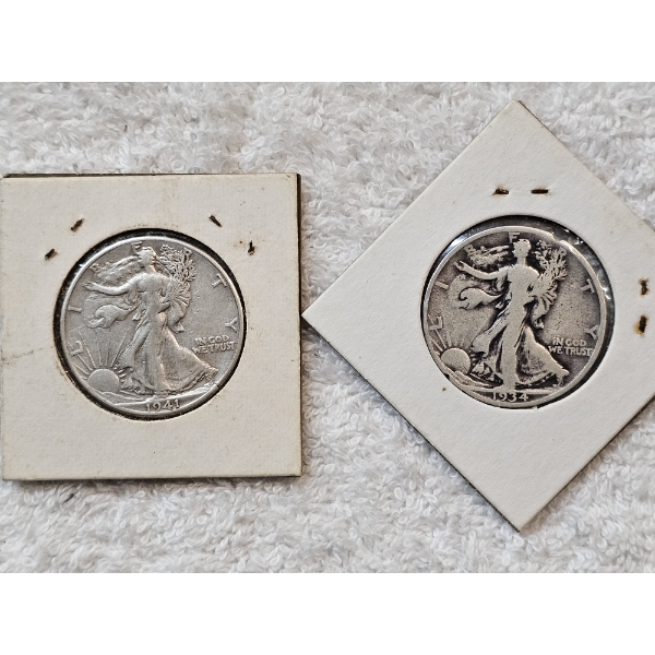 90% Silver United States Half-Dollar Assortment (Walking Liberty) - AFV: $1.00