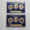 Image 1 : Two U.S. Presidential Dollar Coin Sets FDOI: Garfield & Hayes - Face Value: $6.00