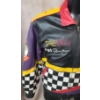 Image 2 : Vintage TAEBO Buddy Lazier Indy Racing 2000 Northern Light Series Medium Leather Jacket 