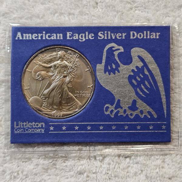 1997 1 Troy Oz. .999 Fine Silver American Eagle Round