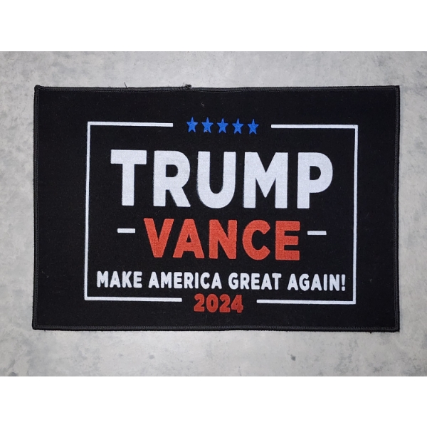 NEW TRUMP VANCE Make America Great Again 2024 Welcome or Door Mat Measures About 27 IN X 18.5 IN