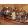 Image 3 : Group Lot Silver Plate Items - Creamer & Sugar - Pitcher  w Tray No Dings Ex Condition