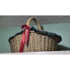 Image 1 : PICKUP IN NORTHFIELD - Large & Decorative Wicker Basket App 22 Inches In Length - See Pics