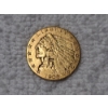 Image 1 : U.S. 1908 $2.50 Indian Head Quarter Eagle Gold Coin