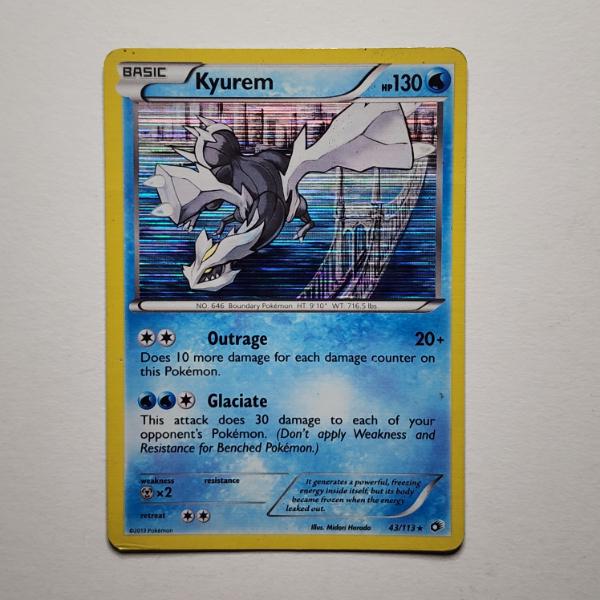 Kyurem 43/113 Holo Rare Vintage Pokemon Trading Card