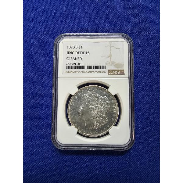 1878 - S Morgan Silver Dollar - UNC DETAILS - Mint Condition